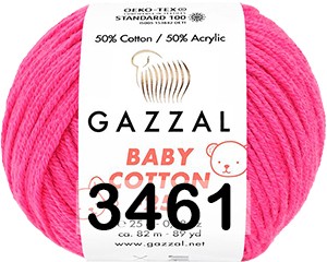 Пряжа Gazzal Baby Cotton 25