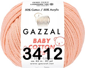 Пряжа Gazzal Baby Cotton 25