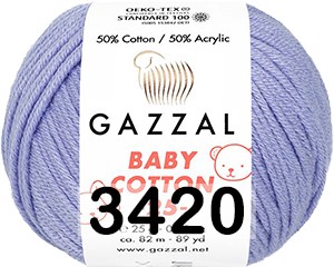 Пряжа Gazzal Baby Cotton 25