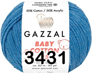Пряжа Gazzal Baby Cotton 25
