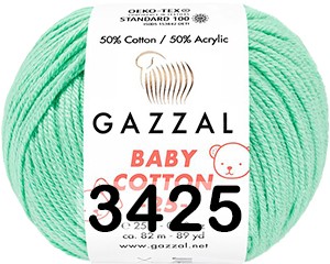 Пряжа Gazzal Baby Cotton 25