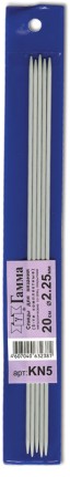 Спицы Kn5 чулочные металл Gamma
