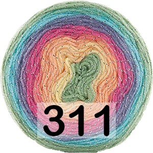 Пряжа Kamgarn Cake Silver Papatya