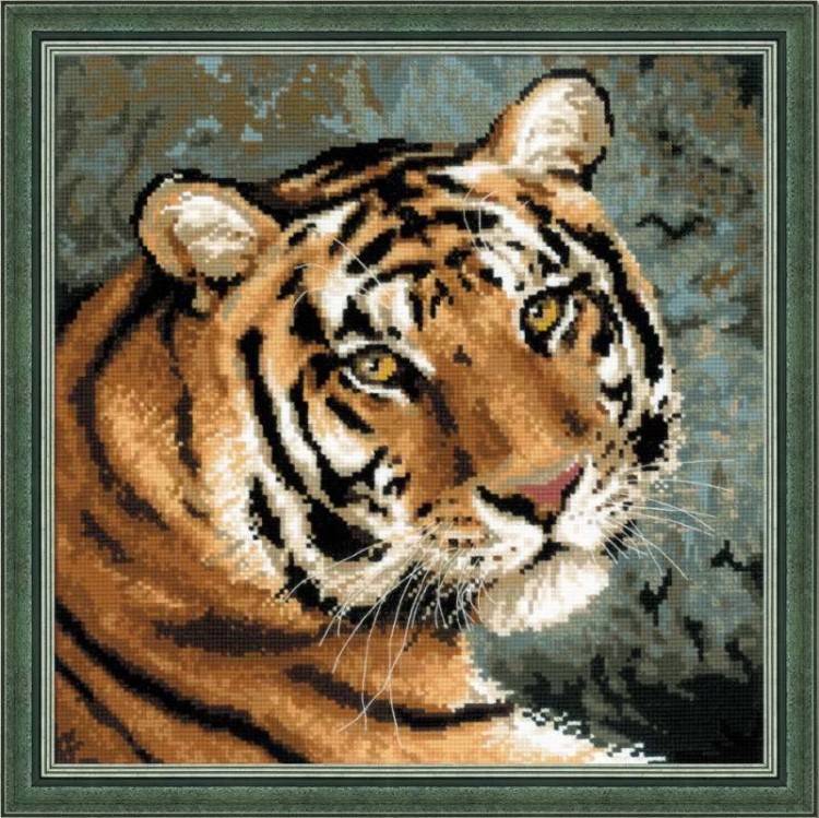 Набор для вышивания риолис 1282 амурский тигр, 40*40 см