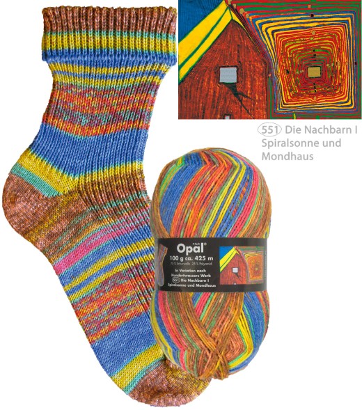 Пряжа Opal Hundertwasser