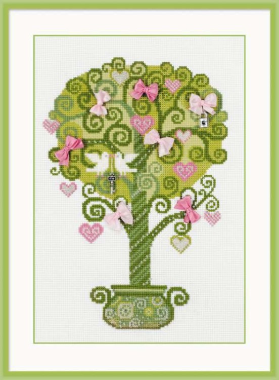 Набор для вышивания риолис 1295 дерево счастья, 21*30 см