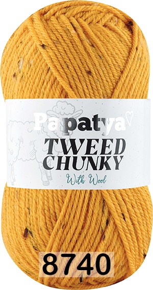 Пряжа Kamgarn TWEED CHUNKY PAPATYA