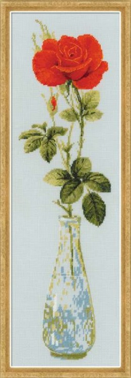 Набор для вышивания риолис 1375 королева цветов, 15*50 см