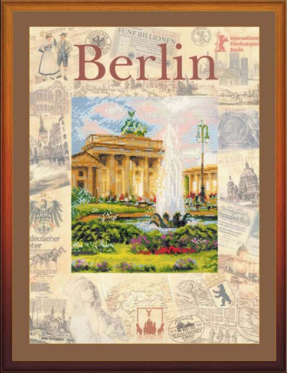Набор для вышивания риолис рт-0027 города мира. берлин, 30*40 см