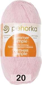 Пряжа Пехорка Летняя Simple