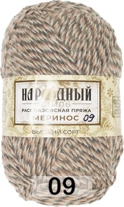 Пряжа Рассказовская Народный стиль Меринос