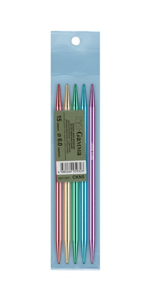 Спицы Ckn5 чулочные цветные металл Gamma