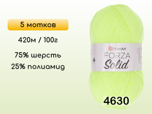 Пряжа YarnArt Forza Solid, 5 мотков