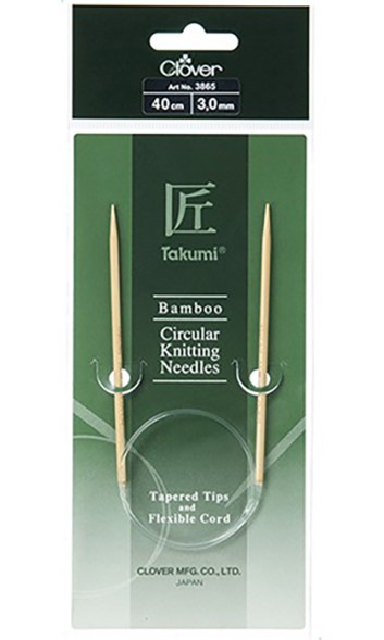 Спицы Clover Takumi круговые бамбуковые