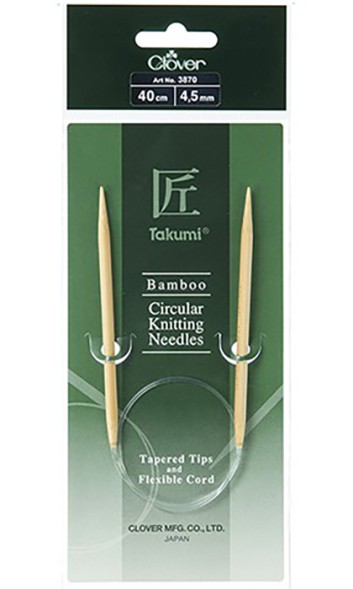 Спицы Clover Takumi круговые бамбуковые