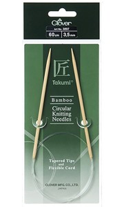 Спицы Clover Takumi круговые бамбуковые