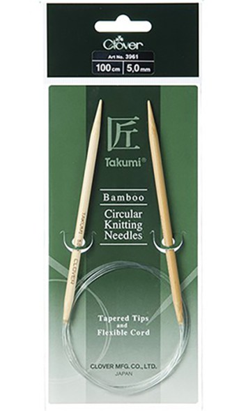 Спицы Clover Takumi круговые бамбуковые