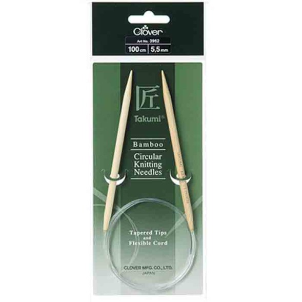 Спицы Clover Takumi круговые бамбуковые
