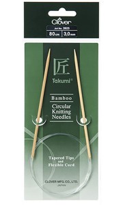Спицы Clover Takumi круговые бамбуковые