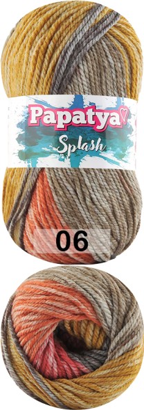 Пряжа Kamgarn SPLASH PAPATYA