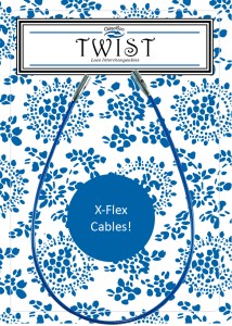 Леска TWIST X-FLEX BLUE CABLES синяя для спиц