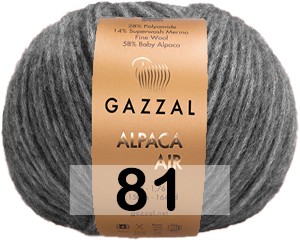 Пряжа Gazzal Alpaca Air