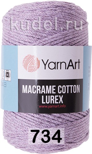 Пряжа Yarnart Macrame Cotton Lurex