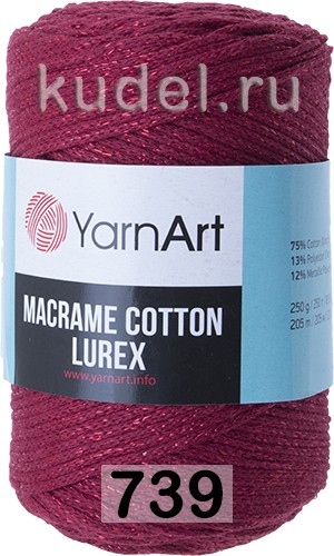 Пряжа Yarnart Macrame Cotton Lurex
