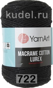 Пряжа Yarnart Macrame Cotton Lurex