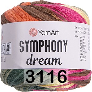 Пряжа YarnArt Symphony Dream в Новороссийске