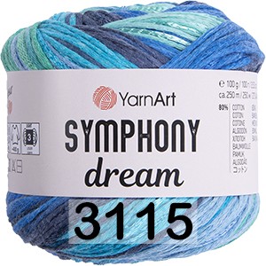 Пряжа YarnArt Symphony Dream в Новороссийске