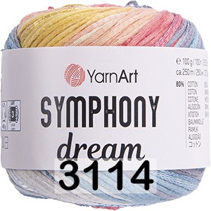 Пряжа YarnArt Symphony Dream в Новороссийске