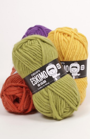 Пряжа Drops Eskimo/snow Uni Colour