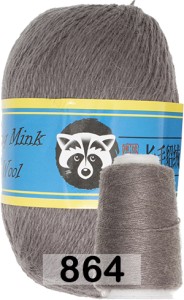 Пряжа Пух норки Long Mink Wool комплект 2 мотка