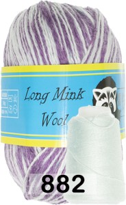 Пряжа Пух норки Long Mink Wool комплект 2 мотка