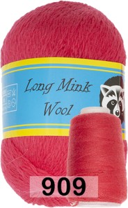Пряжа Пух норки Long Mink Wool комплект 2 мотка
