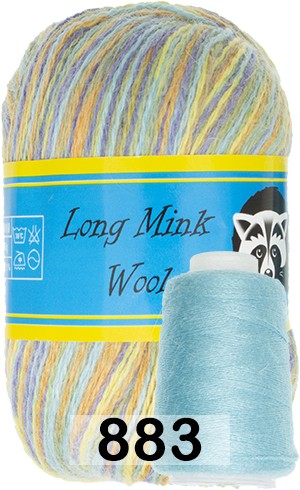 Пряжа Пух норки Long Mink Wool комплект 3 мотка