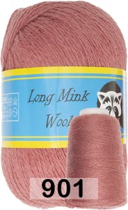 Пряжа Пух норки Long Mink Wool комплект 3 мотка