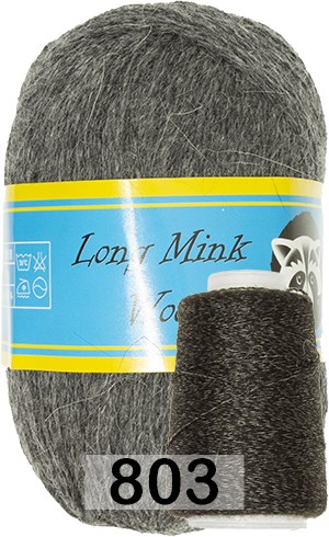 Пряжа Пух норки Long Mink Wool комплект 3 мотка