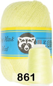 Пряжа Пух норки Long Mink Wool комплект 4 мотка