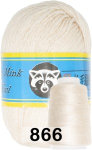 Пряжа Пух норки Long Mink Wool комплект 4 мотка