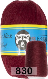 Пряжа Пух норки Long Mink Wool комплект 4 мотка