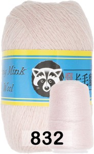 Пряжа Пух норки Long Mink Wool комплект 4 мотка