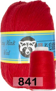 Пряжа Пух норки Long Mink Wool комплект 4 мотка