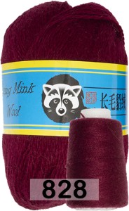 Пряжа Пух норки Long Mink Wool комплект 4 мотка