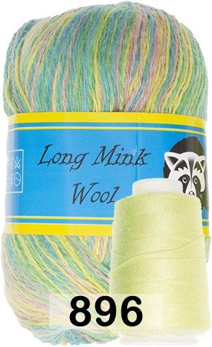 Пряжа Пух норки Long Mink Wool комплект 4 мотка в Новокузнецке