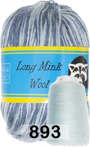 Пряжа Пух норки Long Mink Wool комплект 4 мотка