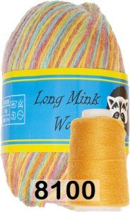 Пряжа Пух норки Long Mink Wool комплект 4 мотка