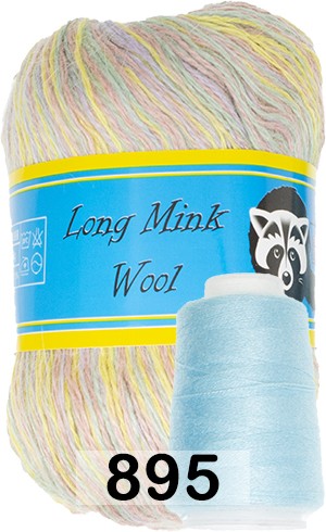 Пряжа Пух норки Long Mink Wool комплект 4 мотка в Новокузнецке