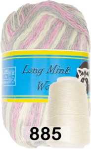Пряжа Пух норки Long Mink Wool комплект 4 мотка